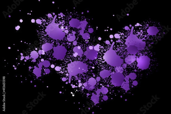 Obraz Background paint splashes gradient Color transition