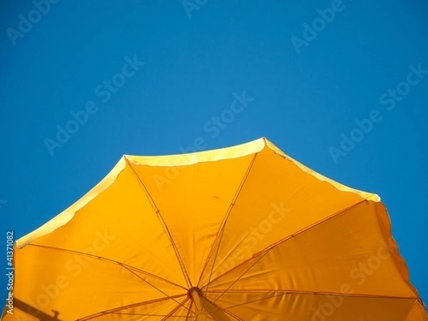 Obraz gelber Sonnenschirm