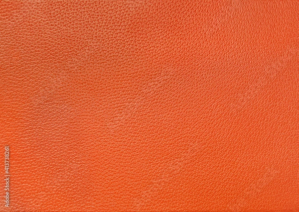 Fototapeta orange leather texture background surface