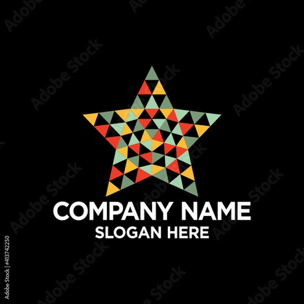 Fototapeta Star Logo Design Template Inspiration, Vector Illustration.