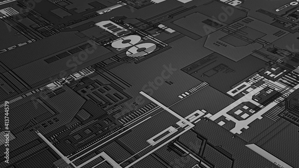 Obraz circuit board background