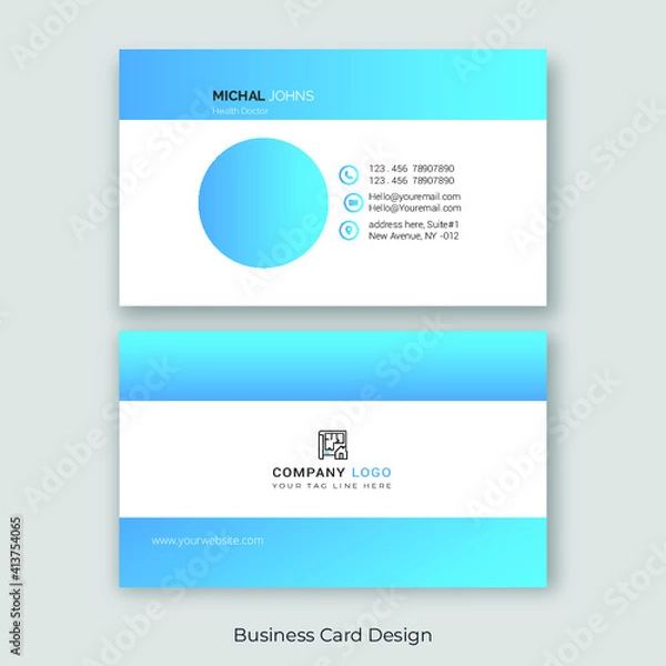 Obraz simple business card design  premium vector