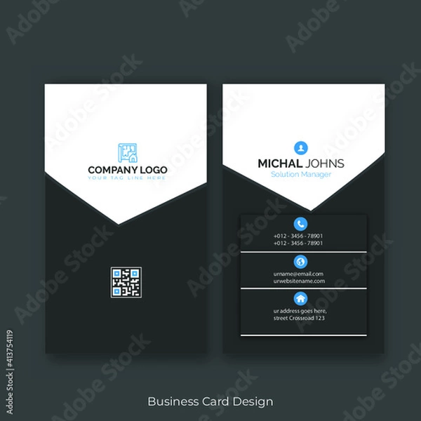 Obraz simple business card design  premium vector