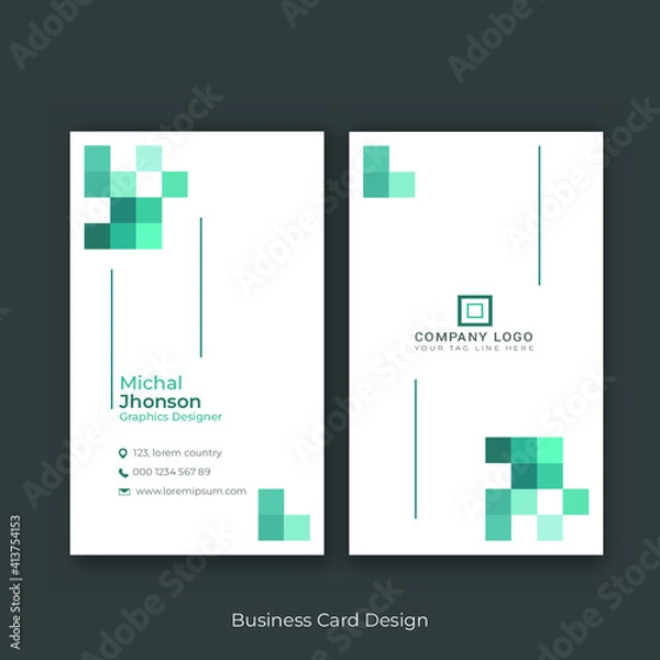Obraz simple business card design  premium vector