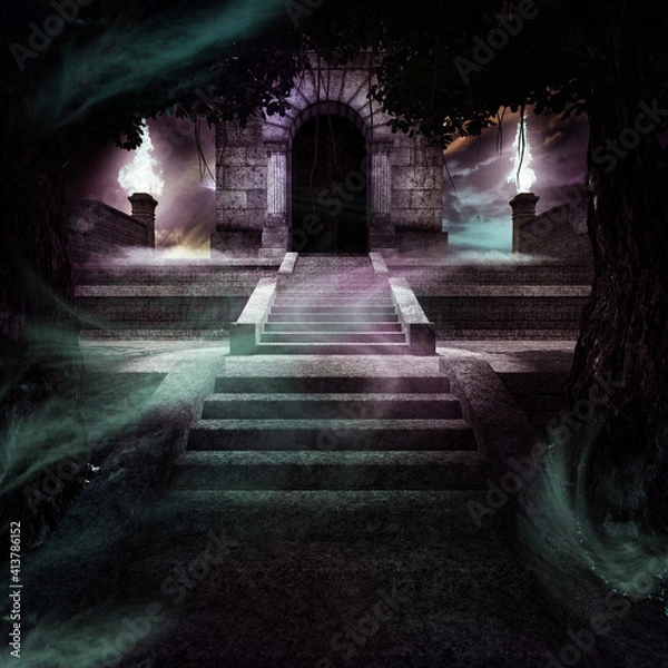 Obraz Stairs to hidden temple