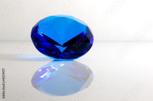 Obraz Facted Blue Gemstone