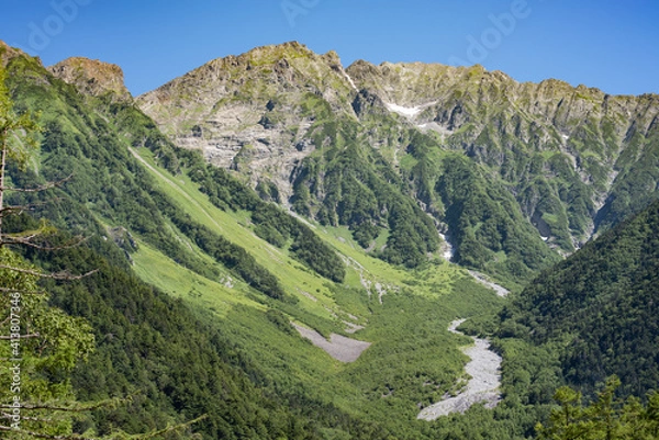 Fototapeta 上高地の山