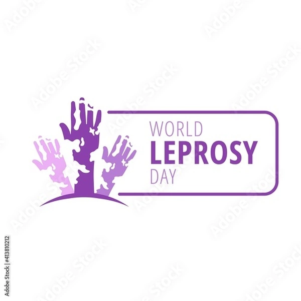 Fototapeta World Leprosy Day in January Vector Illustration