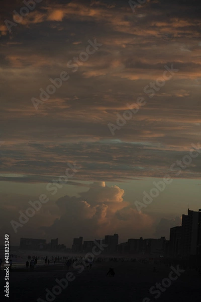 Obraz Cloud movement at the beach
