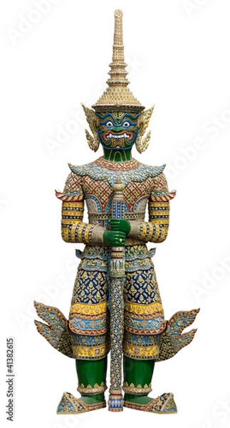 Obraz Giant Statue isolate on white.