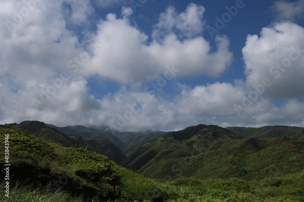 Obraz clouds over the mountains