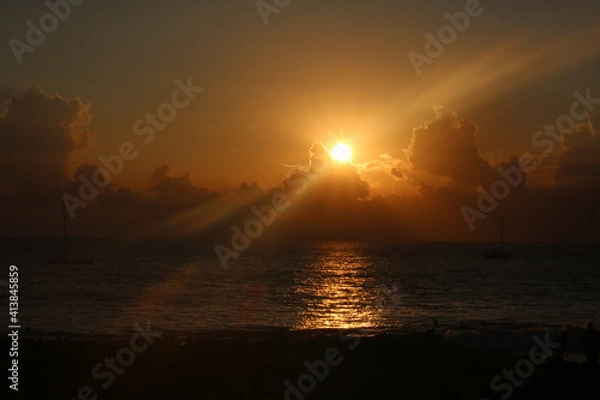 Obraz sunset over ocean