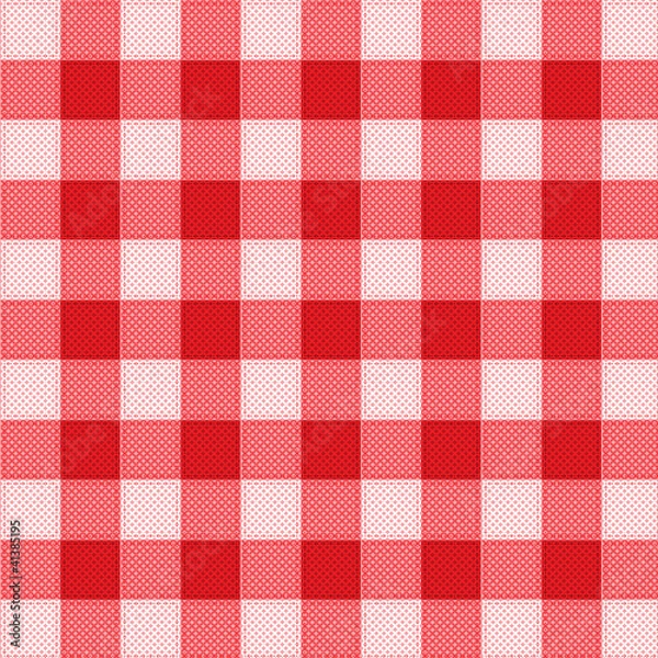 Obraz Pattern picnic tablecloth vector