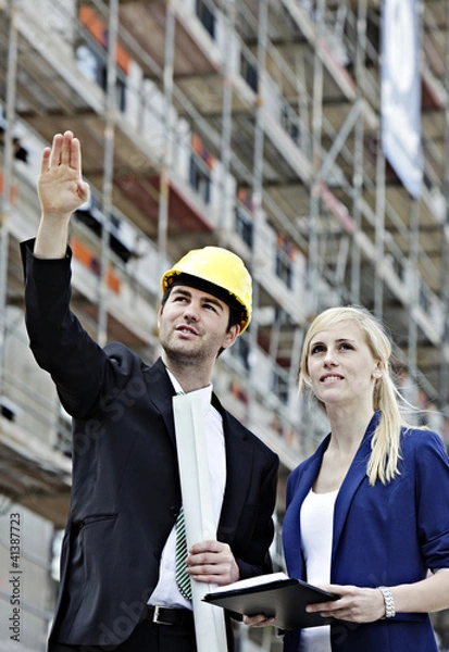 Obraz Team auf der Baustelle_3