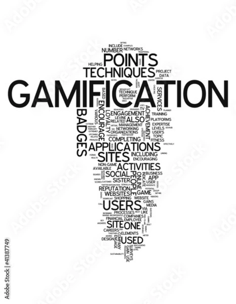 Fototapeta Word Cloud "Gamification"