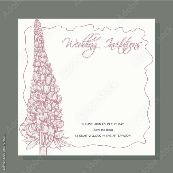 Obraz wedding invitation