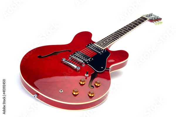 Obraz E-gitar, Semiakustik, Cherry Red
