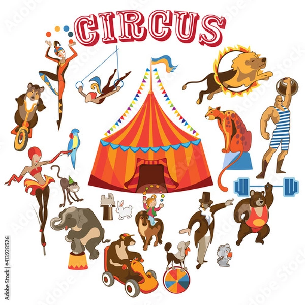 Obraz circus circle