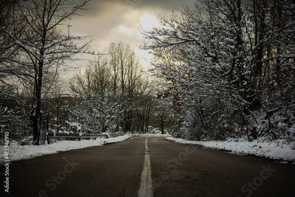 Obraz road in winter