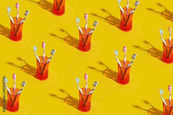 Fototapeta Toothbrush colorful