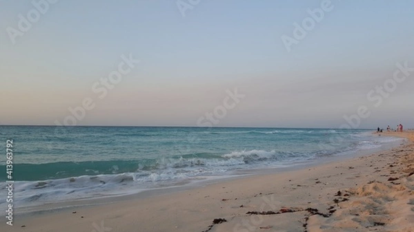 Fototapeta beach at sunset
