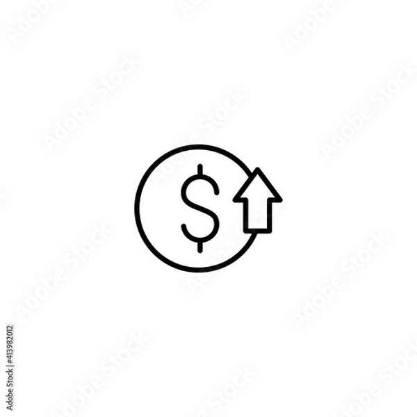 Obraz Cost Reduction icon vector for computer, web and mobile apps