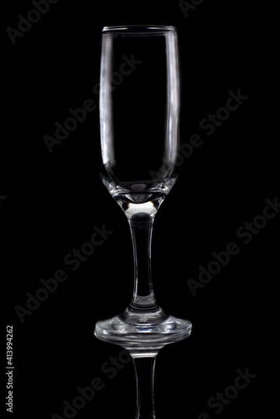 Fototapeta empty wine glass