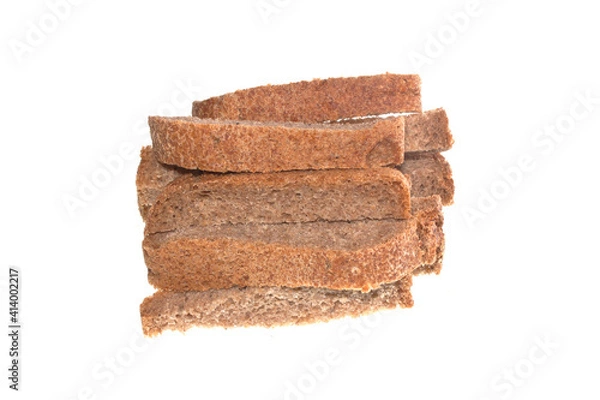 Obraz bread isolated on white background