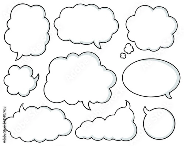 Obraz Kolekcja bąbelków komiksów 1