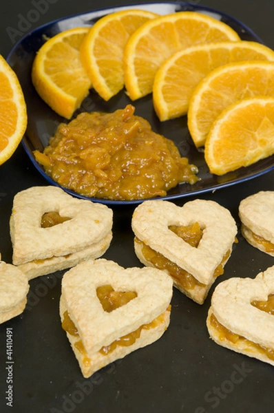 Fototapeta Luv orange Cuoricini all’arancio