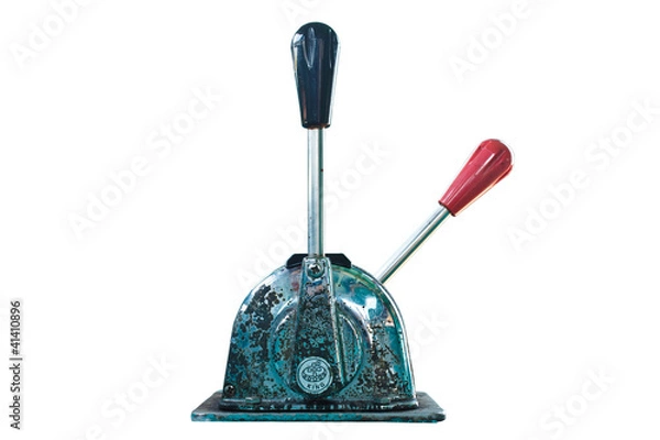 Obraz Old Throttle and Gear lever