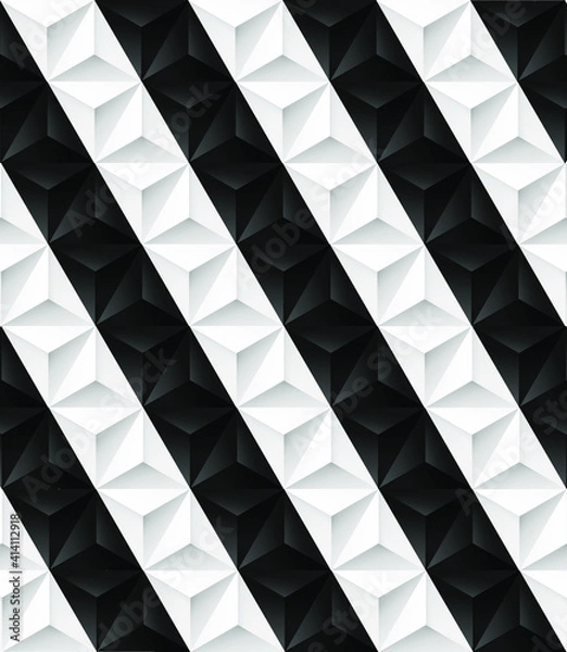 Fototapeta black and white abstract seamless background