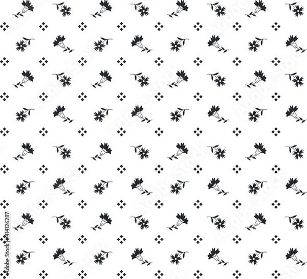 Fototapeta flower pattern for fabric print and background or texture use