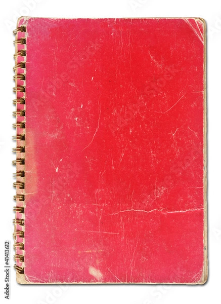 Obraz old red cover notebook