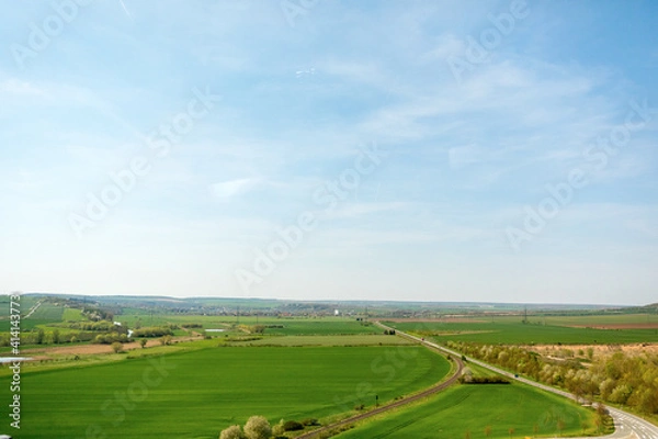 Obraz 기차 창 밖의 풍경