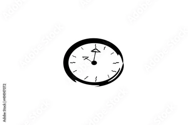 Obraz Concept Clock icon or time vector illustration