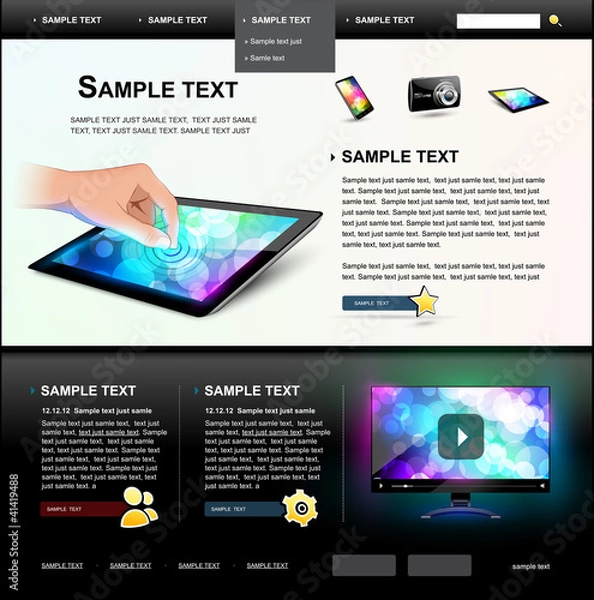Obraz Editable Website Template 5.