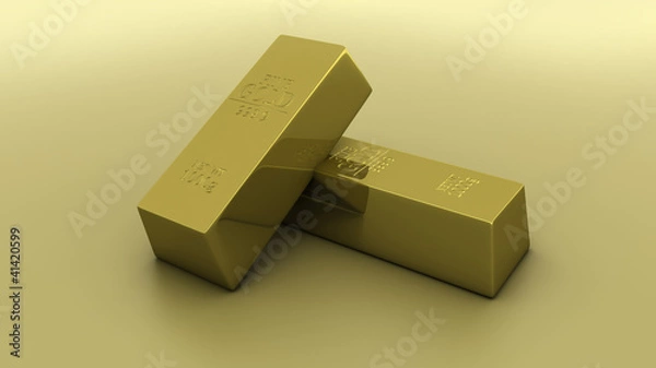 Obraz Golden Bars - Yellow 2