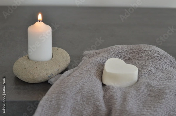 Obraz bougie et savon