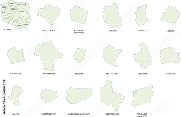 Obraz Voivodeships of Poland