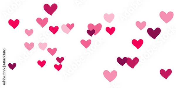 Obraz Heart confetti falling beautifully chaotically.