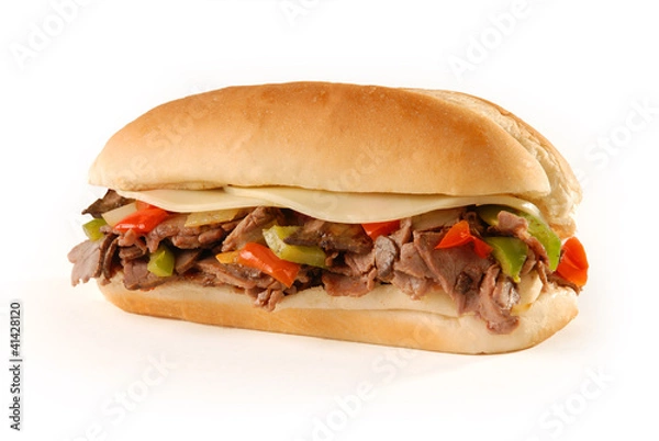 Obraz Philly Cheesesteak Sandwich