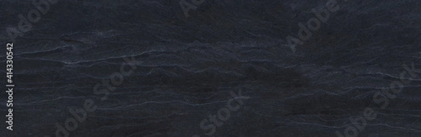 Fototapeta Dark grey black slate background or texture.