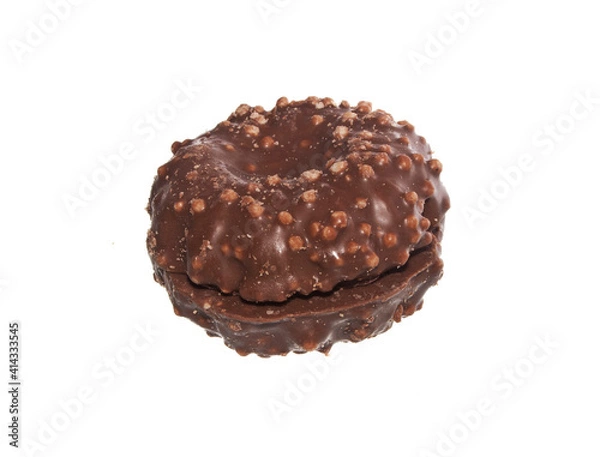 Obraz flour biscuits isolated on white background