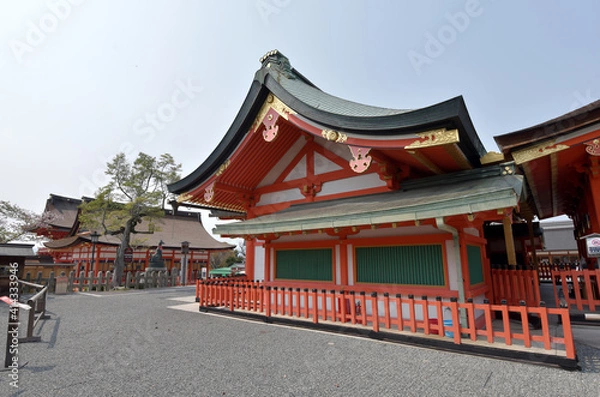 Fototapeta 伏見稲荷大社　内拝殿　京都市伏見区