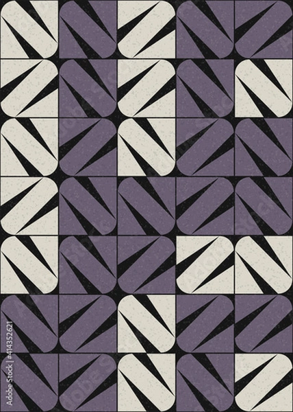 Fototapeta Abstract Geometric Pattern generative computational art illustration