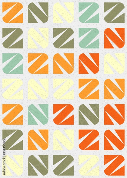 Fototapeta Abstract Geometric Pattern generative computational art illustration