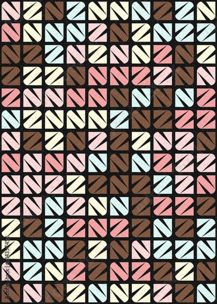 Obraz Abstract Geometric Pattern generative computational art illustration