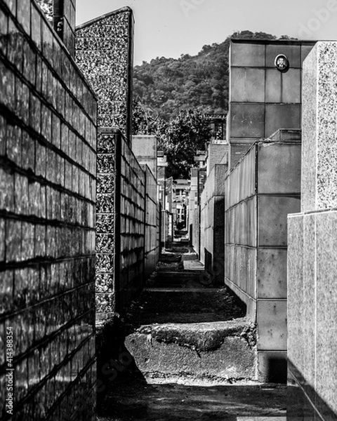 Obraz corridor in the cemetery