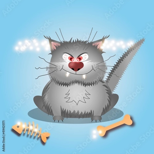 Fototapeta Аngry cat